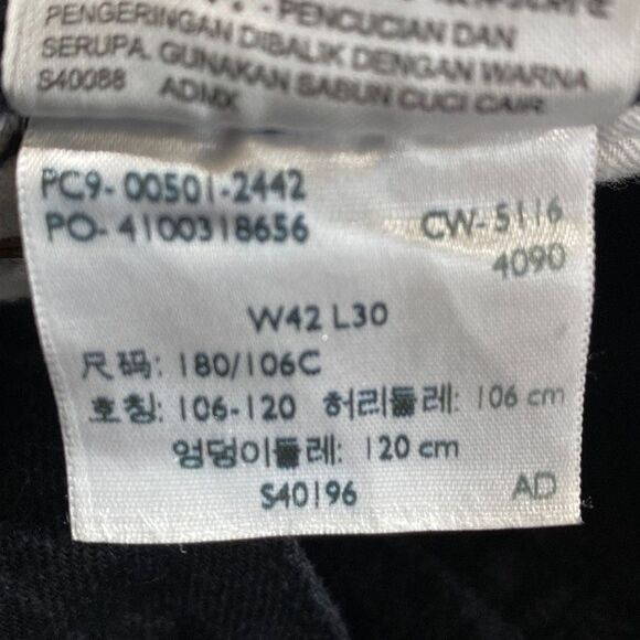 Levi's 501 Women's Denim Jeans Button Fly Straight Leg Black Size 42/30 - Picture 13 of 13